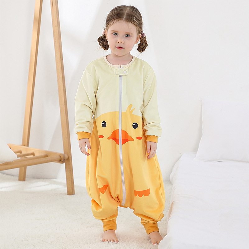 Michley Cross-Border uus magamiskott kevad- ja sügiseseks laste kaheosalise jalaga magamiskott beebikombinesoon laste pidžaama