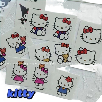 Sanrio Culomi Hello Kitty Merlot veekindel kauakestev tätoveeringukleebis pestav multifilm armas tudeng värske