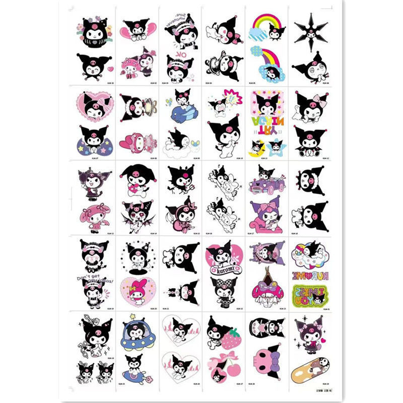 Sanrio Culomi Hello Kitty Merlot veekindel kauakestev tätoveeringukleebis pestav multifilm armas tudeng värske