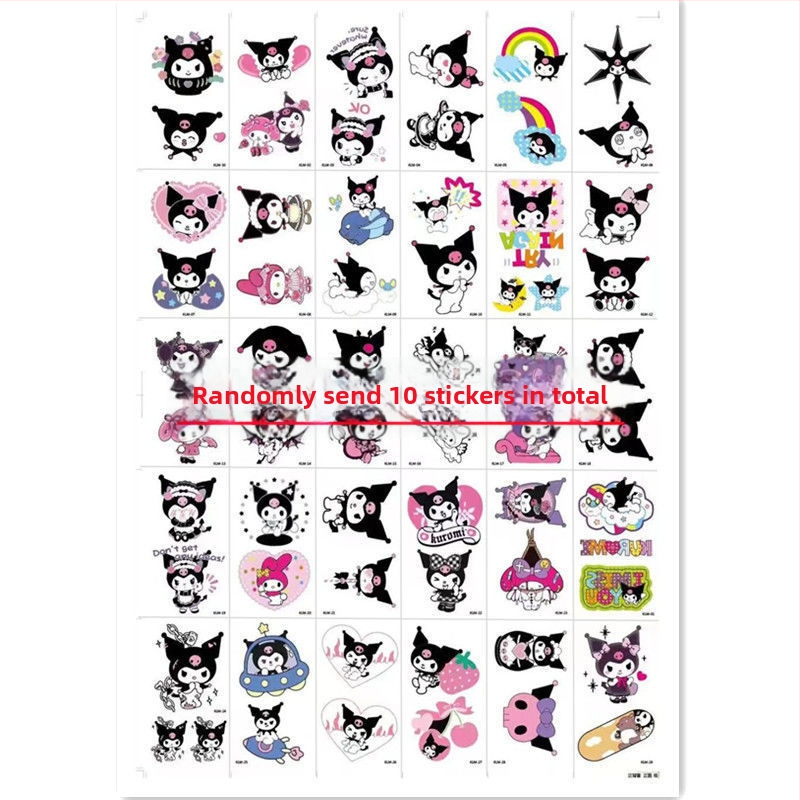 Sanrio Culomi Hello Kitty Merlot veekindel kauakestev tätoveeringukleebis pestav multifilm armas tudeng värske