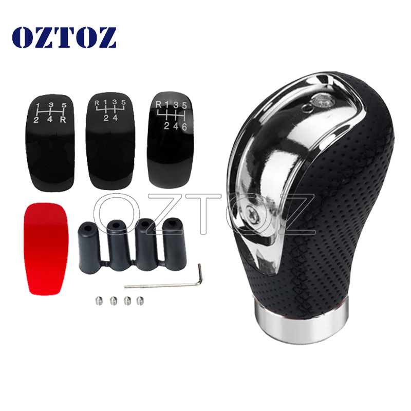 Auto käigukang käigukang manuaalkäigukast universaalne modifikatsioon must nahk 5-käiguline 6-käiguline ristkäiguline käiguvahetuskuul