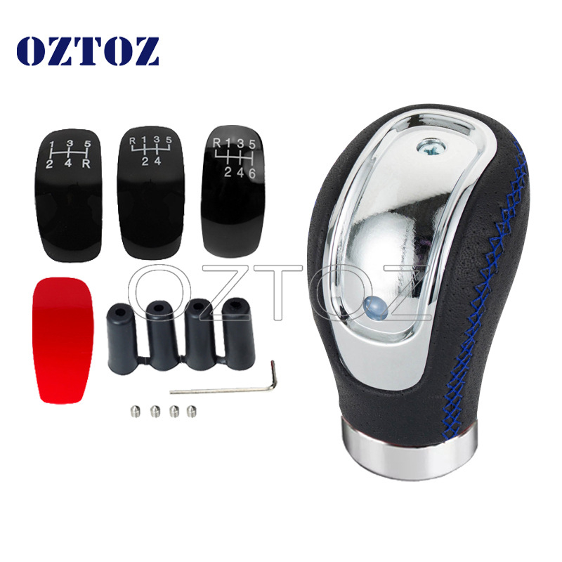 Auto käigukang käigukang manuaalkäigukast universaalne modifikatsioon must nahk 5-käiguline 6-käiguline ristkäiguline käiguvahetuskuul