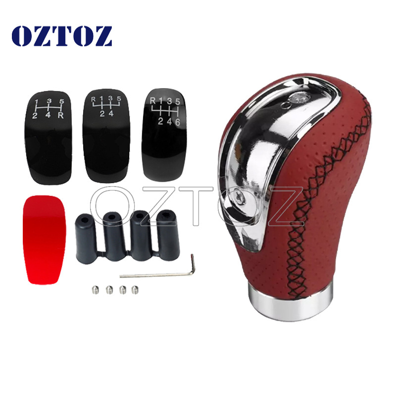 Auto käigukang käigukang manuaalkäigukast universaalne modifikatsioon must nahk 5-käiguline 6-käiguline ristkäiguline käiguvahetuskuul