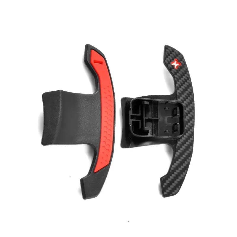 Anglies pluošto vairo prailgintos pavarų perjungimo svirtys 3 serijos, 4 serijos, 5 serijos, X3, X4, X5 modifikacijos M3 pavarų perjungimo svirtelėms