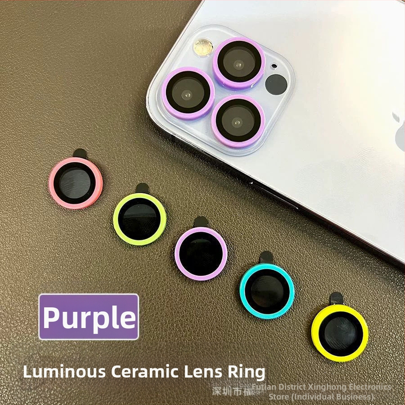 Piemērots Apple 15ProMax keramikas, luminiscējošajai Eagle Eye lēcu plēvei, iPhone 14 universālajai, sadalītajai lēcu mobilā tālruņa plēvei