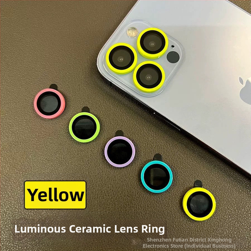 Piemērots Apple 15ProMax keramikas, luminiscējošajai Eagle Eye lēcu plēvei, iPhone 14 universālajai, sadalītajai lēcu mobilā tālruņa plēvei