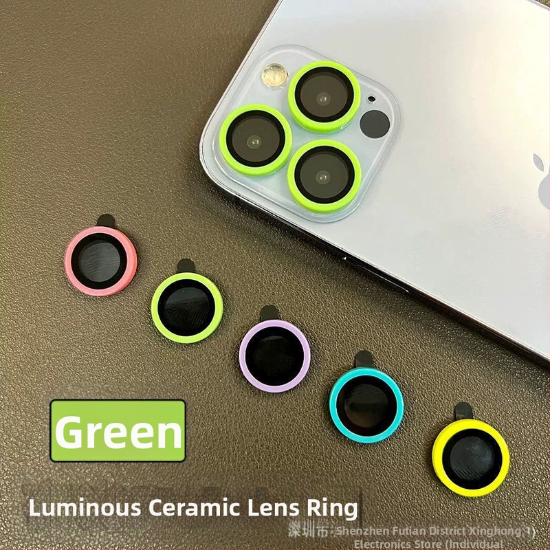 Piemērots Apple 15ProMax keramikas, luminiscējošajai Eagle Eye lēcu plēvei, iPhone 14 universālajai, sadalītajai lēcu mobilā tālruņa plēvei