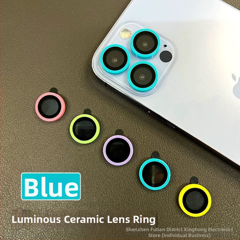 Piemērots Apple 15ProMax keramikas, luminiscējošajai Eagle Eye lēcu plēvei, iPhone 14 universālajai, sadalītajai lēcu mobilā tālruņa plēvei