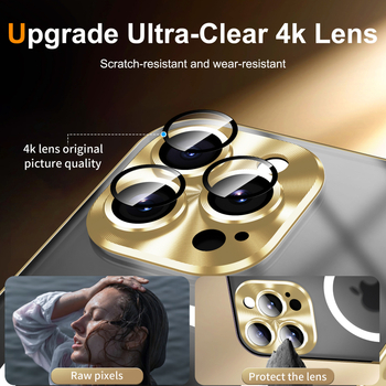 Sobib Apple 17 mobiiltelefoni ümbrisele, üliõhukesele mattklaasist arvuti tagapaneeli lukustuspandlaga IP15/16/14/13 magnetilise kaitseümbrisega rist