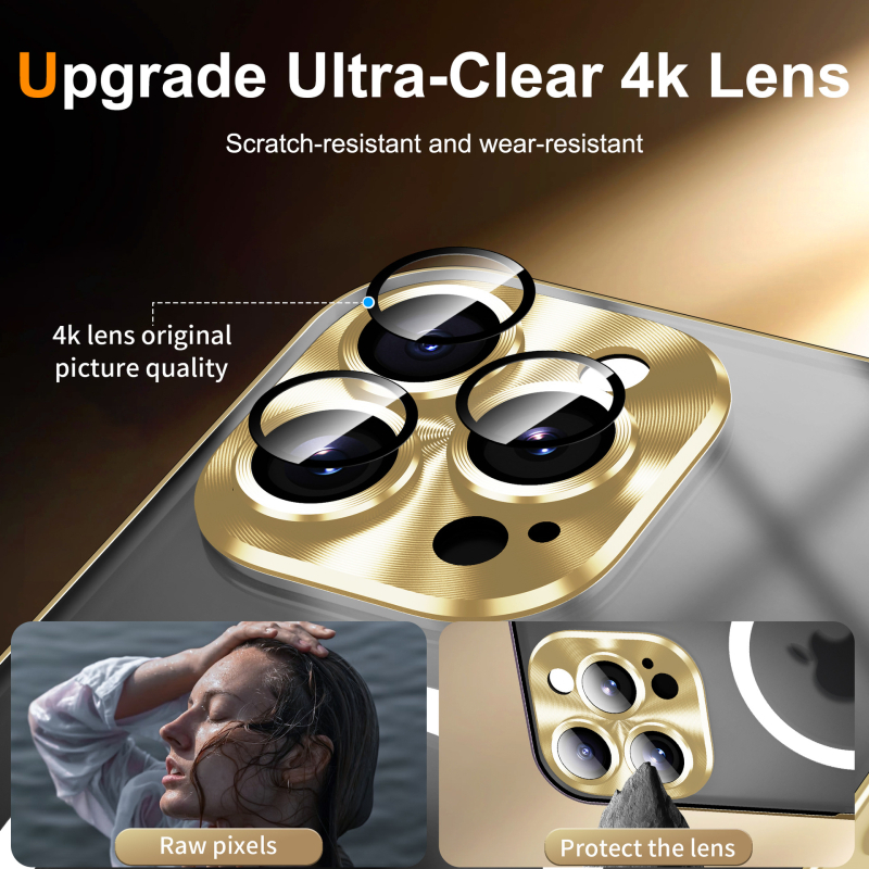 Sobib Apple 17 mobiiltelefoni ümbrisele, üliõhukesele mattklaasist arvuti tagapaneeli lukustuspandlaga IP15/16/14/13 magnetilise kaitseümbrisega rist