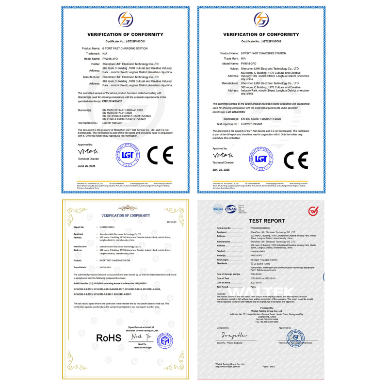 110 W kelių prievadų USB kelių prievadų įkroviklis, PD įkroviklis, stalinis įkrovimo stovas, greitas įkrovimas