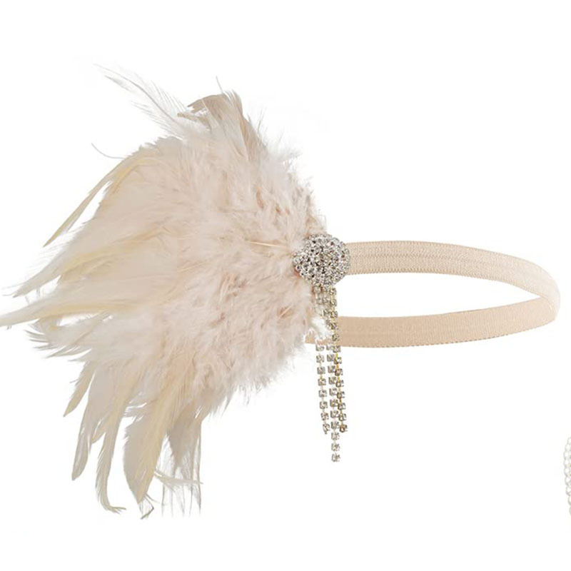 1920ndate sulgedest peapael Amazonis müüdav Euroopa ja Ameerika retro sulgedest peakate, tutiga teemantpeapael, juuksepael