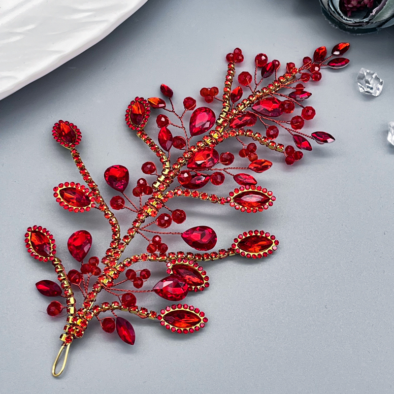 Euroopa ja Ameerika tipptasemel pruudi peakate, šampanjast käsitsi valmistatud rhinestone kristallist juuksetükk, pulmaetenduse foto juukseaksessuaarid DZ253