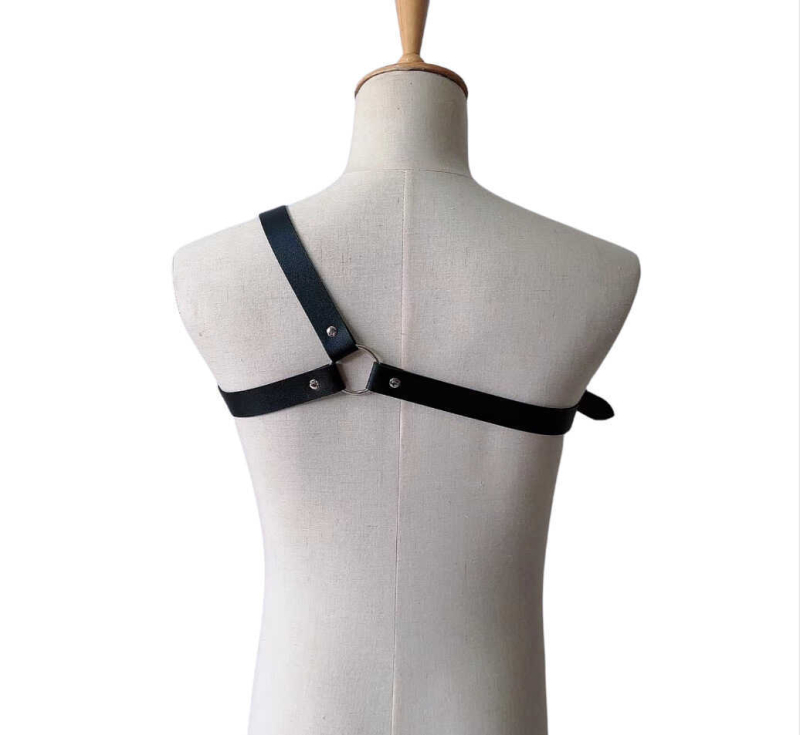 Универсална модерна мъжка каишка с каишка за мъже и жени, каишка за гърди с кожена презрамка, ежедневна риза, аксесоари за ризи