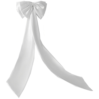 Satīna liela bantīte ar noņemamu lielu bantīti un pieguļošu kāzu kleitu ar noņemamu jostu līgavai