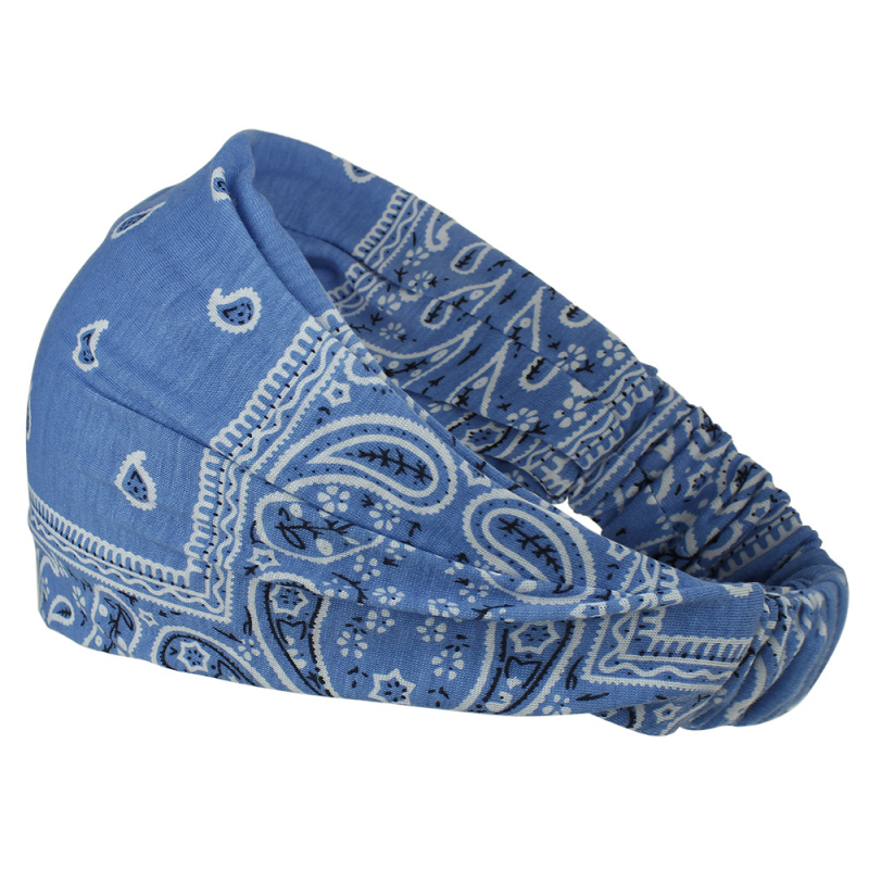 „AliExpress“ nauja moteriška sportinė plaukų juosta su spausdinta bohemiška veido prausimosi grožio bėgimo jogos plaukų juosta