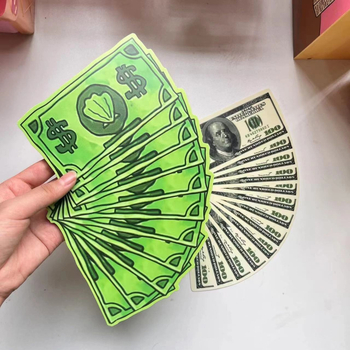 Dollar Bill Bikini Bar Dollar Small Fan Spongebob Dollar Bill Small Fan Kaasaskantav Uudsus Naljakas Käsiventilaator