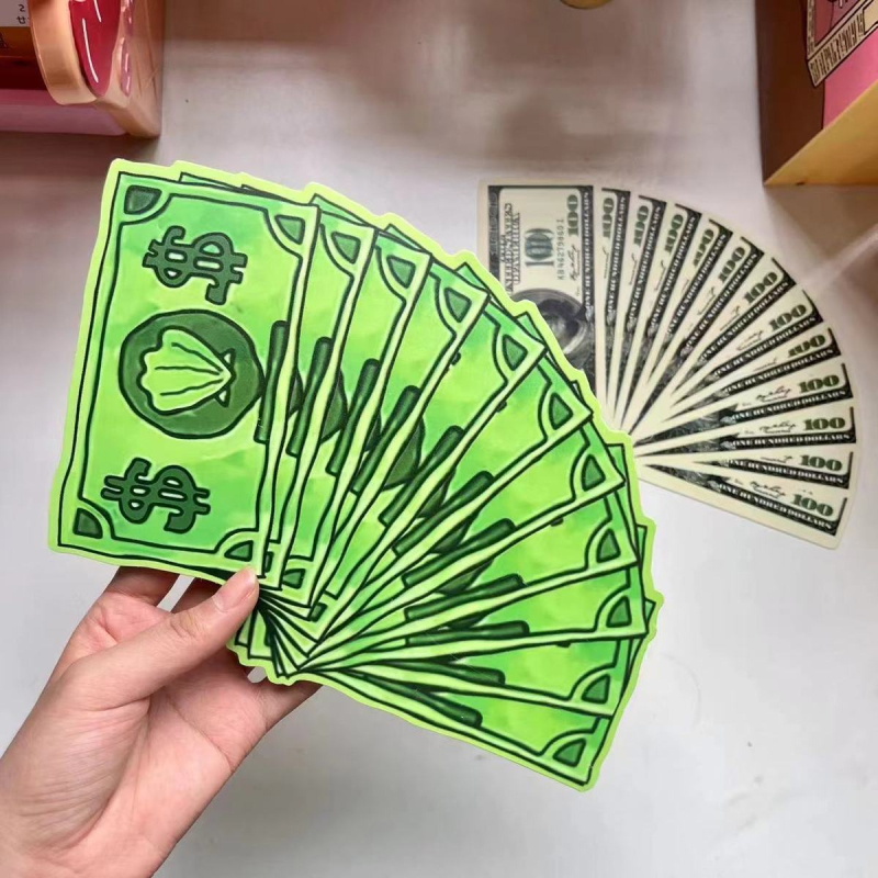 Dollar Bill Bikini Bar Dollar Small Fan Spongebob Dollar Bill Small Fan Kaasaskantav Uudsus Naljakas Käsiventilaator