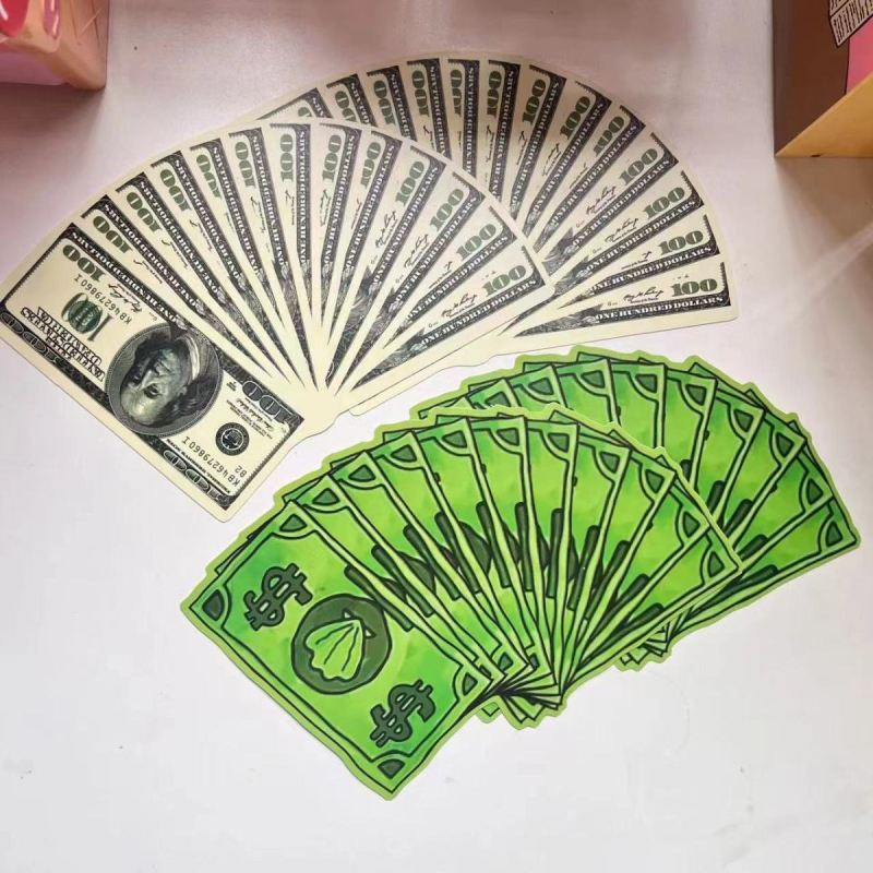 Dollar Bill Bikini Bar Dollar Small Fan Spongebob Dollar Bill Small Fan Kaasaskantav Uudsus Naljakas Käsiventilaator