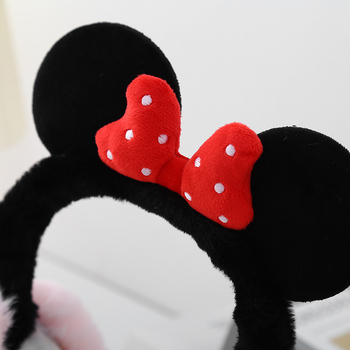 2024. aasta uus talvine Minnie soe plush kõrvakaitse vibuga armas koomiksilaadne soe kõrva kõrvaklapp soe naistele