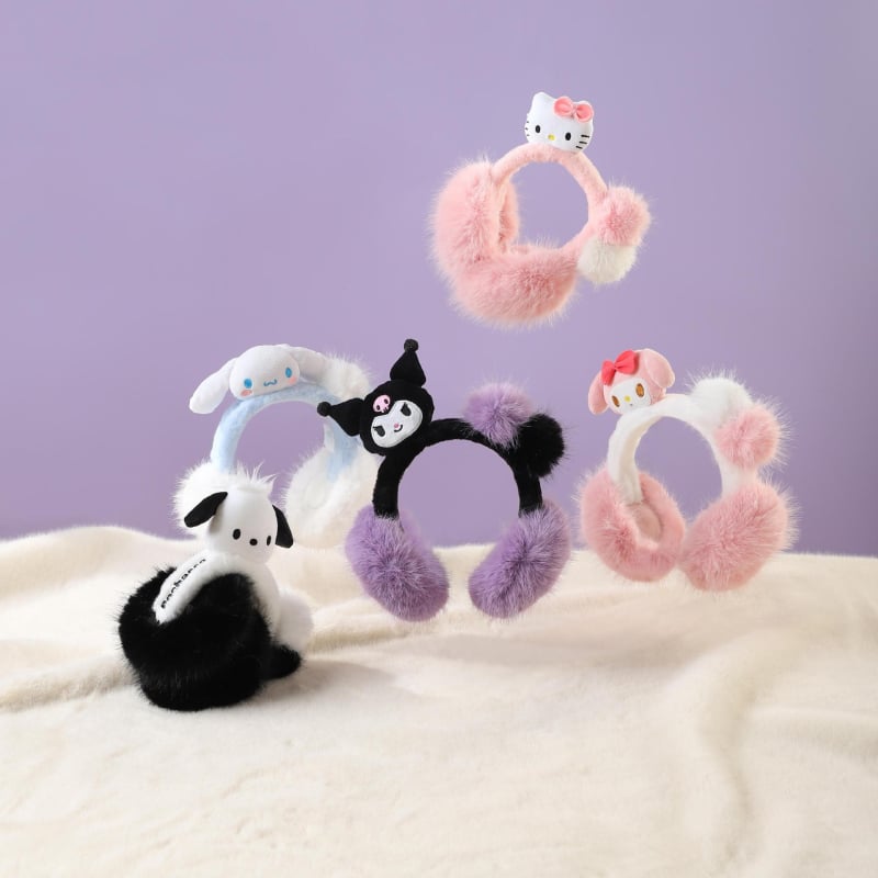 Sanrio originalne ovlaštene dječje štitnike za uši, tople štitnike za uši, zimske plišane štitnike za uši, štitnike za uši za žene, slatke za djevojčice
