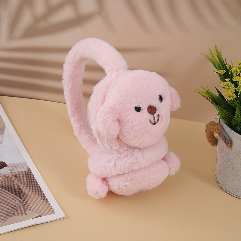 Tvornički direktno izradjeni jesenski i zimski plišani topli štitnici za uši, slatki crtani štitnici za uši, zaštita od hladne vlage, pokrivalo za glavu štenaca