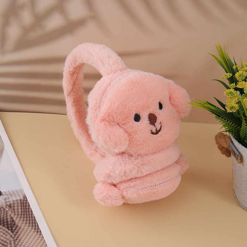 Tvornički direktno izradjeni jesenski i zimski plišani topli štitnici za uši, slatki crtani štitnici za uši, zaštita od hladne vlage, pokrivalo za glavu štenaca