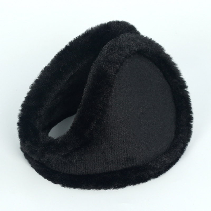 Χειμερινές ζεστές ωτοασπίδες για άνδρες, ποδηλασία εξωτερικού χώρου, αντιψυκτική προστασία αυτιών, τεχνητό, παχύρρευστο πίσω μέρος, μεγάλες ωτοασπίδες