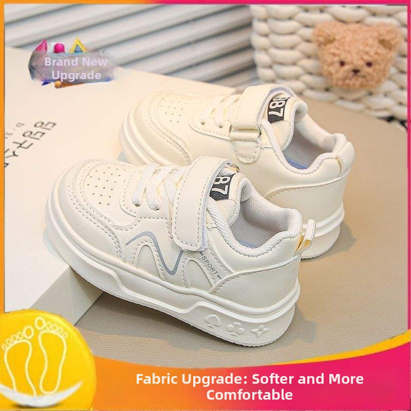 Mergaičių sportbačiai, vaikiški kūdikių bateliai, pavasariniai ir rudens minkšto padu neslystantys vaikiški sportbačiai, nauji berniukiški bateliai