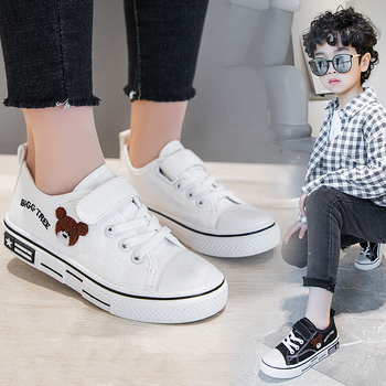 Bērnudārza skolas snieguma balti apavi pavasara, vasaras un rudens sporta elpojoši audekla apavi zēniem un meitenēm mazuļu baltas kedas