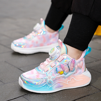 2025. aasta kevad- ja sügisesed uued hingavad võrgust nahast tüdrukute printsessikingad, vabaaja spordijalatsid, jooksujalatsid, hingavad ja mugavad
