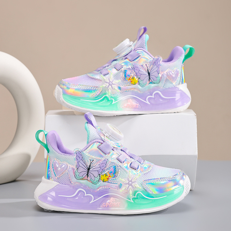 2025. aasta kevad- ja sügisesed uued hingavad võrgust nahast tüdrukute printsessikingad, vabaaja spordijalatsid, jooksujalatsid, hingavad ja mugavad