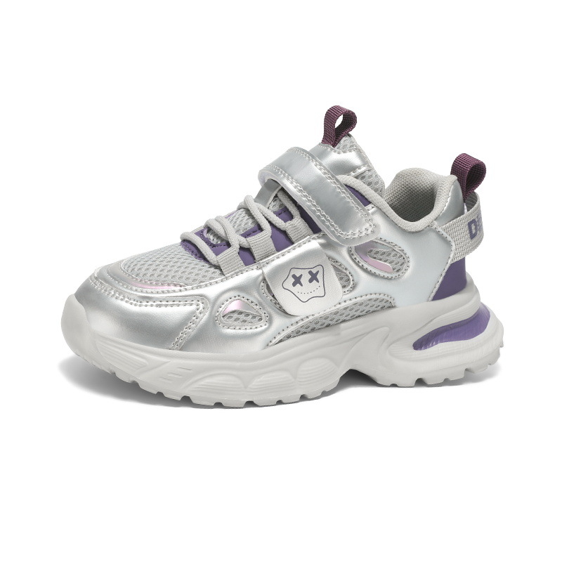 Παπούτσια για μπαμπά για κορίτσια, Φθινόπωρο 2025 Νέο μοντέλο, Αναπνέοντα παπούτσια από πλέγμα για παιδιά, Αγόρια και κορίτσια, Αντιολισθητικά αθλητικά παπούτσια τρεξίματος από πλέγμα, Μοντέρνα