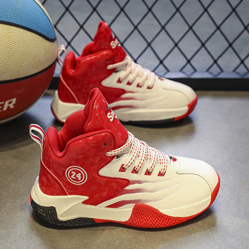 „Balabala Kobe No. 24“ krepšinio bateliai vyrams, vaikiški, 2023 m. žiemos nauji jaunimo vidurinės mokyklos sportiniai bateliai berniukams ir vaikams.