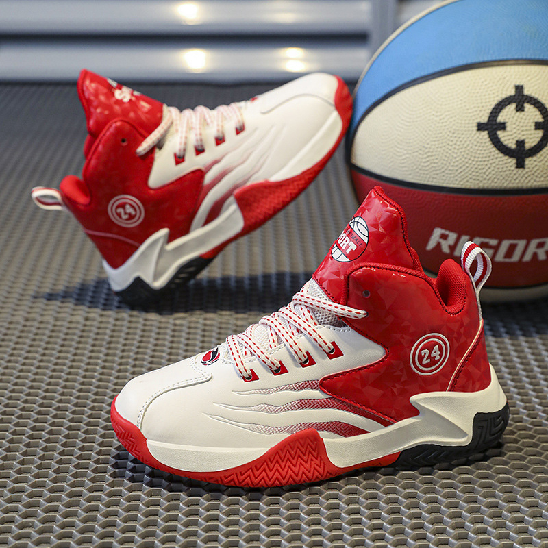 „Balabala Kobe No. 24“ krepšinio bateliai vyrams, vaikiški, 2023 m. žiemos nauji jaunimo vidurinės mokyklos sportiniai bateliai berniukams ir vaikams.