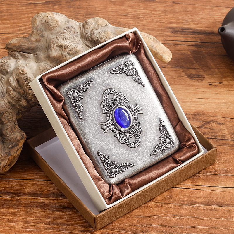 Gui Pai metāla 20 rupjas cigarešu maciņas vīriešu personalizēta pārnēsājama cigarešu turētāja spiediena izturīga mitrumizturīga uzglabāšanas cigarešu maciņa