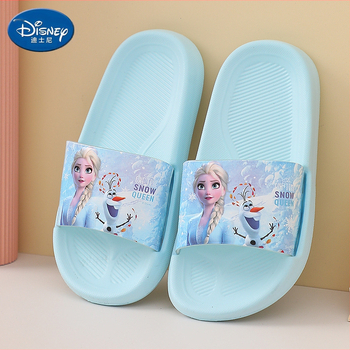 Jäätunud tüdrukute sussid suvised multifilmiprintsess Elsa Eva kerged sise- ja koduseks kasutamiseks mõeldud pehme põhjaga laste sussid