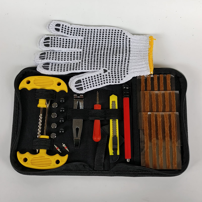 Automobiļa vakuuma riepu remonta instruments, kas piemērots aukstā remonta gumijas sloksnes instrumentam, smailu degunu knaibles, vārsta serdeņa avārijas piederumi