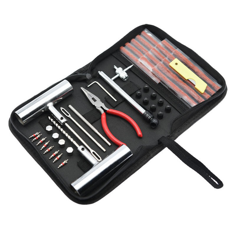 Automobiļa vakuuma riepu remonta instruments, kas piemērots aukstā remonta gumijas sloksnes instrumentam, smailu degunu knaibles, vārsta serdeņa avārijas piederumi