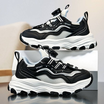 Мъжки обувки Balabala, пролет и есен 2025, нови детски противоплъзгащи мрежести обувки Torre, голяма детска модна марка