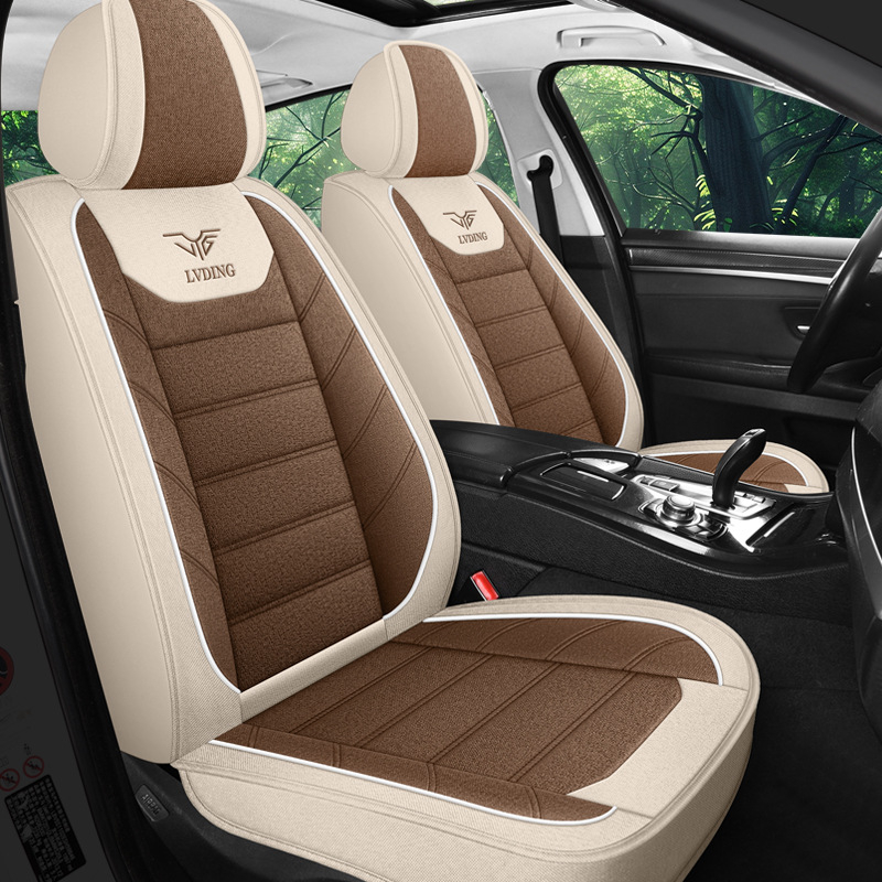 Nauja automobilio sėdynės pagalvėlė, keturių sezonų universali animacinių filmukų, apsupta lininio audinio sėdynės užvalkalo šaltinio gamykla, užsienio prekyba, didmeninė prekyba