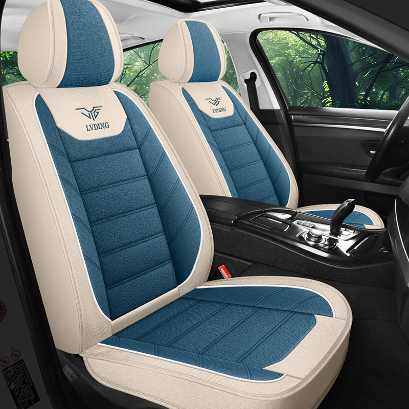 Nauja automobilio sėdynės pagalvėlė, keturių sezonų universali animacinių filmukų, apsupta lininio audinio sėdynės užvalkalo šaltinio gamykla, užsienio prekyba, didmeninė prekyba