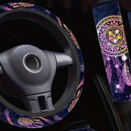 Vanjska trgovina General Motors Navlaka za volan Navlaka za rame Set od 3 komada Materijal za ronjenje Gumeni tisak Amazon prekogranični ekskluzivni