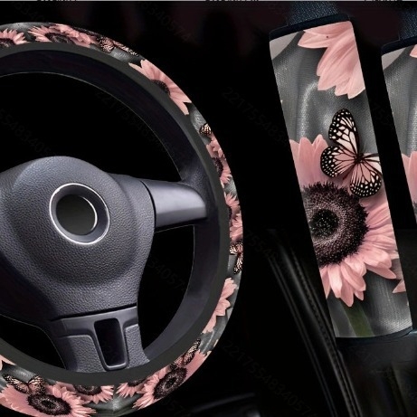 Vanjska trgovina General Motors Navlaka za volan Navlaka za rame Set od 3 komada Materijal za ronjenje Gumeni tisak Amazon prekogranični ekskluzivni