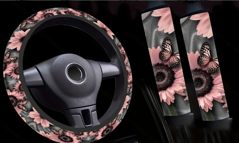Ārējās tirdzniecības General Motors stūres rata pārsega plecu pārsega 3 daļu komplekts niršanas materiālam gumijas apdrukai Amazon pārrobežu ekskluzīvi