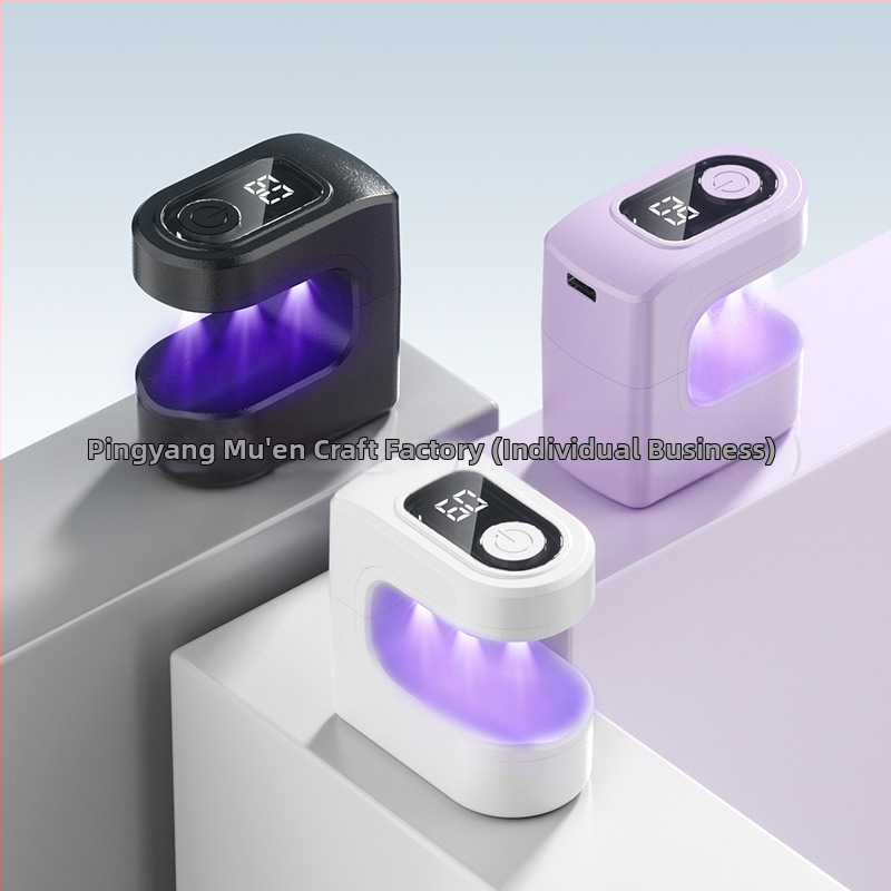 Prenosná malá lampa na nechty v tvare cukrovej kocky, mini rýchloschnúca vytvrdzovacia lampa, nabíjateľný fototerapeutický prístroj, ručná lampa bez čiernenia