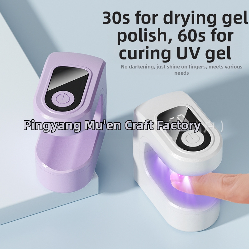 Prenosná malá lampa na nechty v tvare cukrovej kocky, mini rýchloschnúca vytvrdzovacia lampa, nabíjateľný fototerapeutický prístroj, ručná lampa bez čiernenia