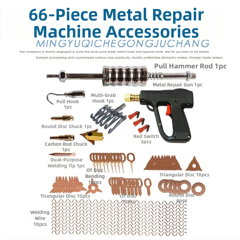 Търговия на едро Аксесоари за машини за ремонт на ламарина Издърпващ чук Триъгълник Издърпващ Машинен Комплект Многоножов Инструмент за Издърпване Кука