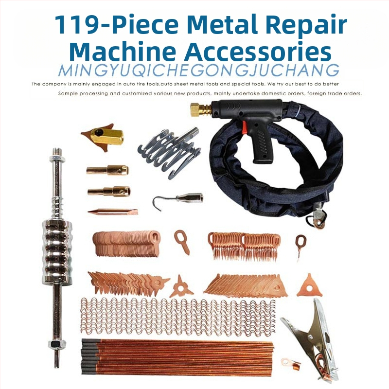 Търговия на едро Аксесоари за машини за ремонт на ламарина Издърпващ чук Триъгълник Издърпващ Машинен Комплект Многоножов Инструмент за Издърпване Кука