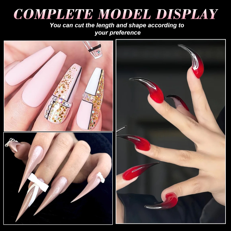 Μανικιούρ Κρυστάλλινο Καλούπι Νυχιών Τύπος Ράμφους Αετού Γρήγορη Επέκταση Κρυστάλλινου Νυχιού Φωτοθεραπεία Επέκταση Νυχιών Μεμβράνη Νυχιών Ποδιών Επαναλαμβανόμενη Χρήση